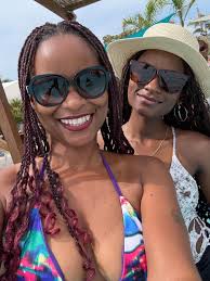 At Bikini Beach Club with my daughter