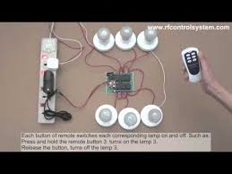 6 Channel Dc Rf Remote Control Switch 6 Lights On And Off Youtube