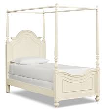 It includes secured metal slats, metal side rails and additional center legs. Amber Twin Canopy Bed Antique White Twin Canopy Bed Canopy Bedroom Wood Canopy Bed