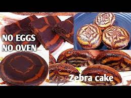 Zebra Cake In Katori No Egg No Oven Cake Recipe Chocolate And Vanilla Cake Zebracake In Kannada Youtub In 2021 Zebra Cake Chocolate Cake Recipe Chocolate Recipes