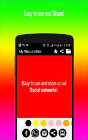 Jun 28, 2019 · download my pic fullscreen lyrical video status apk 1.0 for android. My Status Editor For Android Apk Download