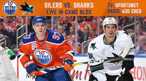 Tonight my dad got tickets for the edmonton oilers vs chicago black hawks!.i'm so pumped.its gonna be lots of fun i hope i get to beat up a chicago fan lol. Live Blog Oilers Sharks Game 1