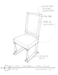 Drawing For A New Chair For Macrae Blue Chairs Living Room Dining Room Chairs Modern World Market Dining Chairs