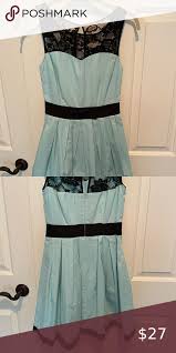 Black And Blue Dress Illusion Light Blue Bb Dakota Dress With Black Accents In 2020 Bb Dakota Dress Cute Dresses Dresses