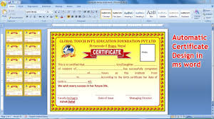 Microsoft word new version for windows pc. Automatic Certificate Design Using Ms Word 2019 How To Make Certificate Design In Ms Word Youtube