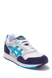 Gel Saga Sneaker In White Aqua