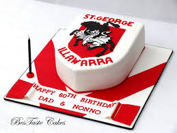 جورج قدیس و اژدها (fa). St George Nrl Cake Dragon Birthday Cakes Cake Push Pops Football Cake