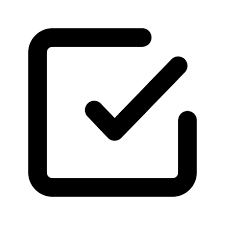 checkmark square outline vector icons free download in svg png format veryicon com