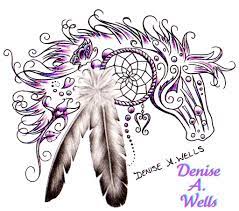 Well we scoured the internet to find some of the coolest dreamcatcher tattoos with a wolf designs and also went ahead to get some of the teachings of the dreamcatcher and teachings about the wolf for you to get that foundational knowledge before you get a. Horse Dream Tattoo Design By Denise A Wells A Horse Tatto Flickr