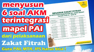 Akm 31 6 Contoh Soal Akm Pai Yang Disusun Dari Pelaksanaan Zakat Fitrah Youtube