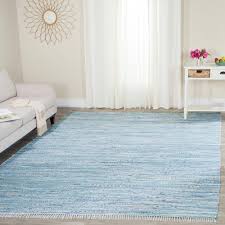 Safavieh Rag Rug Light Blue Multi 6 Ft X 9 Ft Area Rug Rar125a 6 The Home Depot