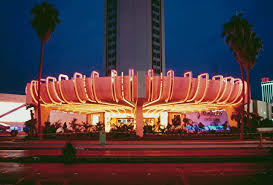The Lit Up Entrance To The Landmark Las Vegas Casino Vegas