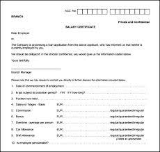 Format of cover letter for resume. 21 Free Salary Certificate Templates Word Excel Formats