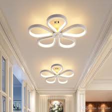 Add class and warmth with designer kitchen ceiling lights. 2021 Modern Kitchen Ceiling Lights Fixture Decoration Plafonnier White Black Creative Flower Hanging Led Ceiling Lamp Bedroom Hallway From Ledleader 52 77 Dhgate Com