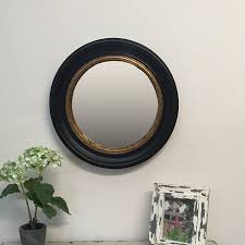 Black And Gold Round Convex Mirror Black Gold Round Convex Porthole Mirror Medium Porthole Mirror Mirror Convex Mirror