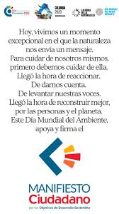 Últimas noticias económicas sobre desarrollo sostenible: Manifiesto Ciudadano Por Los Ods Dia Mundial Del Medio Ambiente Desarrollo Sostenible Ciudadanos