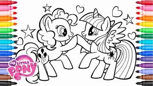 Printable pinkie pie my little pony coloring page. My Little Pony Coloring Book Pinkie Pie And Twilight Sparkle Friends For Unicorn Coloring Pages My Little Pony Printable My Little Pony Coloring