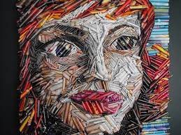 Use Ripped And Rolled Magazines Pages To Create A Work Of Art With Texture And Depth Rolled Magazine Art Magazine Art Art