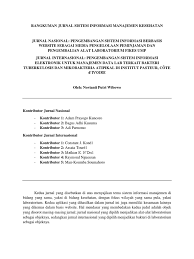 Jurnal manajemen sistem informasi merupakan jurnal yang diterbitkan oleh stikom dinamika bangsa jambi. Rangkuman Jurnal Sistem Informasi Manajemen Kesehatan