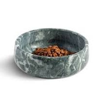 Marble Dog Bowl For Small & Medium Dogs - Sturdy Natural Stone Pet Dish For  Food & Water