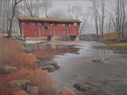 The sleepy hollow covered bridge was first developed in 1961. Bridge To Sleepy Hollow Painting By Todd Baxter
