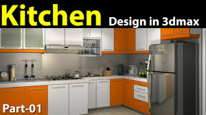 kitchen design in 3d max part 01 youtube
