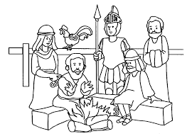 Peter Denial Jesus 3 Times Coloring Page Jpg 1520 1112 Bible Coloring Pages Christian Coloring Bible Crafts