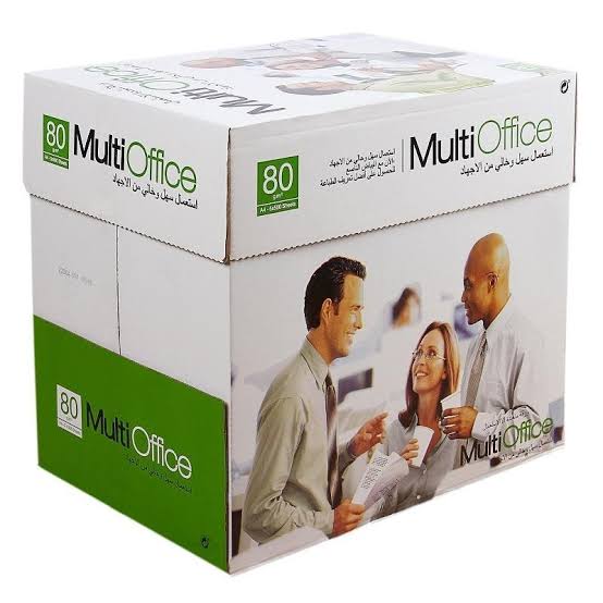  Lot de 5 Ramettes de papier blanc Multioffice A4 80g/m² 500 feuilles — Synapses Maroc