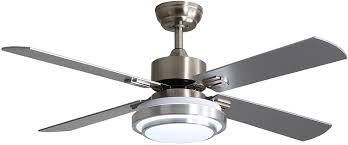 Decorative ceiling fan with light product details product name led ceiling fan light blade 3 abs blades color brushed nickel motor specification a wide variety of 4 blades ceiling fan options are available to you, such as electric, battery.you can also choose from metal, plastic 4 blades ceiling. Buy Warmiplanet Ceiling Fan With Lights Remote Control 52 Inch Brushed Nickel Motor 4 Blades Online In Indonesia B08jgym5c3