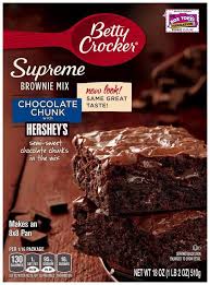 Betty Crocker Chocolate Chunk Supreme Brownie Mix 18 Oz Box Reviews Find The Best Products In Betty Crocker Recipes Chocolate Chunk Brownies Brownie Mix