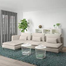 Schlafsofa ikea, mit bettkasten, guter zustand, keine haustiere, nichtraucher, 5 kissen 60 x 45 cm. Soderhamn 4er Sofa Mit Recamiere Offenes Ende Gunnared Beige Ikea Deutschland