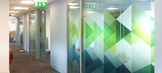 While metal and glass doors are widely used in offices, wooden doors also make for great options. Glass Art Design Installation Etching Frosted Options