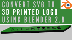 Download How To Create Logo From Svg File With Blender 2 8 And 3d Print It Teamtrees Youtube PSD Mockup Templates