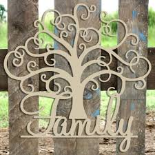 21 Family Tree Unfinished Cutout Wooden Shape Mdf Diy Scroll Saw Patterns Wooden Cutouts Scroll Saw