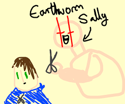 Wait oop i said it wrong its earthworm sally! Barber Drawception