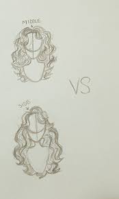 Curly Wavy Hair Side Part Or Middle Sketchbook Art Inspiration Art Reference Poses Art Drawings Sketches