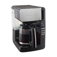 This coffee maker takes up less space but still makes up to 12 cups. Hamilton Beach 12 Cup Programmable Coffee Maker Front Fill Removable Reservoir Model 46203 Walmart Com Walmart Com