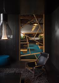 Tour This Moody Modern Office With An Edge Design District Office Interior Design Cool House Designs Office Design