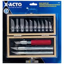 Crafting, modelling, box cutting if you've ever used an x acto knife, you'll know how easy it can be to get cut. X Acto Basic Knife Set Michaels