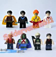 Set Of 8pcs Dc Young Justice Robin Nightwing Minifigures Custom Figures Young Justice Robin Young Justice Lego Dc