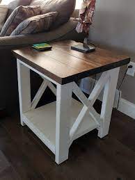 Five End Tables Ideas For Any Space Dyer Woodworks Rustic End Tables Farmhouse End Tables Diy Furniture Table