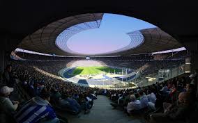 ʔoˈlʏmpi̯aːˌʃtaːdi̯ɔn) is a sports stadium at olympiapark berlin in berlin, germany. Hertha Bsc Wallpapers Wallpaper Cave