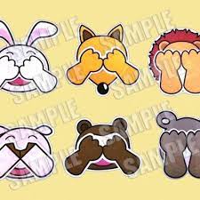 動物さんいないいないバア 演じ方説明と楽譜付 パネルシアター作成キット ペープサート ハンドメイド ハンドメイド 通販