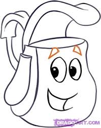 Mochila Dora Step By Step Dora Drawing Drawings Kids Painting Party