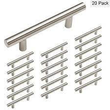 Brushed Nickel Drawer Pulls Kitchen Cabinet Handles 3in Hole Centers Stainless Steel Draw Modern Drawer Pulls Kitchen Drawer Pulls Brushed Nickel Cabinet Pulls