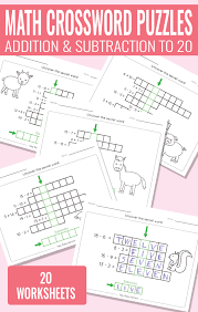The solution keys to aid maintain you from obtaining misplaced and allow. Math Crossword Puzzles Addition And Subtraction To 20 Worksheets Easy Peasy Learners