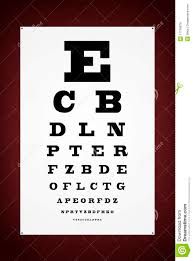 Eye Test Letter Poster Stock Photo Image Of Health Measure