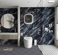 3D Doral Night Marble UV Protected PVC Wall Panel - 4x8 ft, Fireproof &  Waterproof, (32 sq. ft)