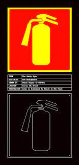 Other methods of carrying an extinguisher in a vehicle typically require some sort of mounting hardware that installs via drilling and. Fire Extinguisher In Autocad Download Cad Free 24 46 Kb Bibliocad