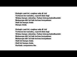 Sekitar 1 minggu yang lalu. Lirik Lagu Hanya Rindu